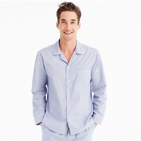 J. Crew Pajama Top in cotton Poplin Sz S‎ - Picture 1 of 6